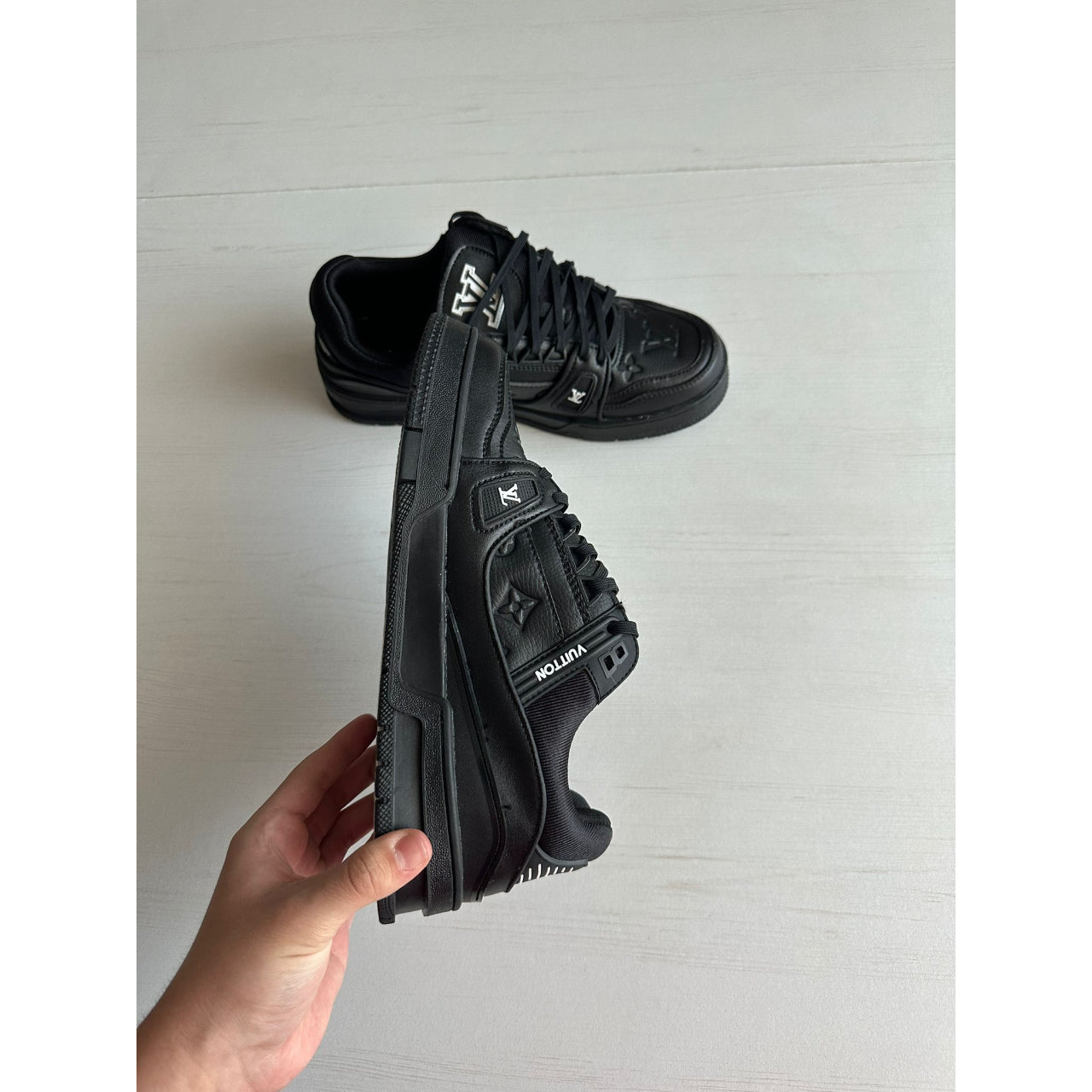 Louis Vuitton Trainers Black And White