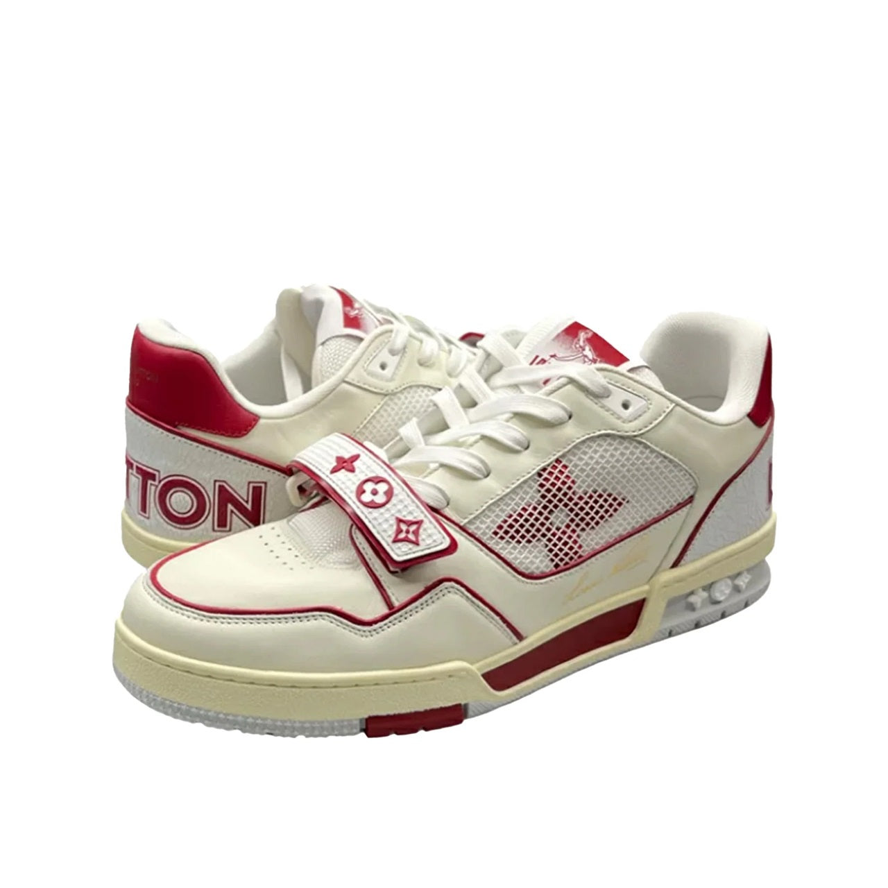 Louis Vuitton Trainers Red Mesh - Tgjiuplug