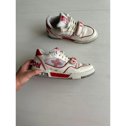 Louis Vuitton Trainers White And Red