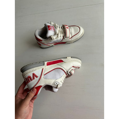 Louis Vuitton Trainers White And Red