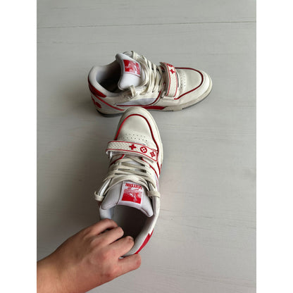 Louis Vuitton Trainers White And Red